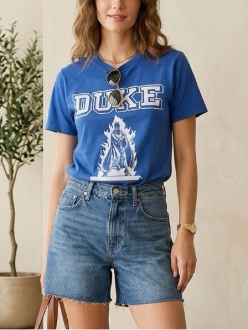 Pro Edge Vintage Blue Duke Short Sleeve T-Shirt